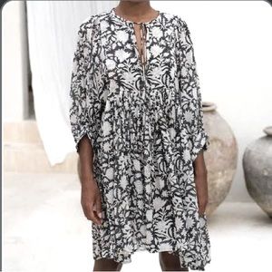 Daughters of India Kyra Mini Dress Pepper